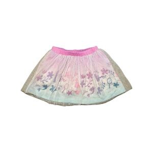 Disney Pink‎ & Blue Overlay Glitter Tulle Skort Girls Size 6